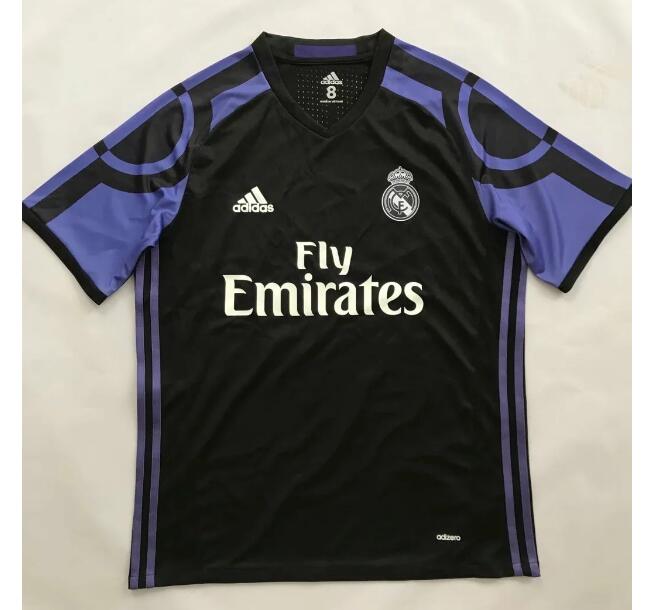 2015-16 Real Madrid Retro Away Kit Soccer Jersey